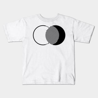 Moon Phases Design Kids T-Shirt